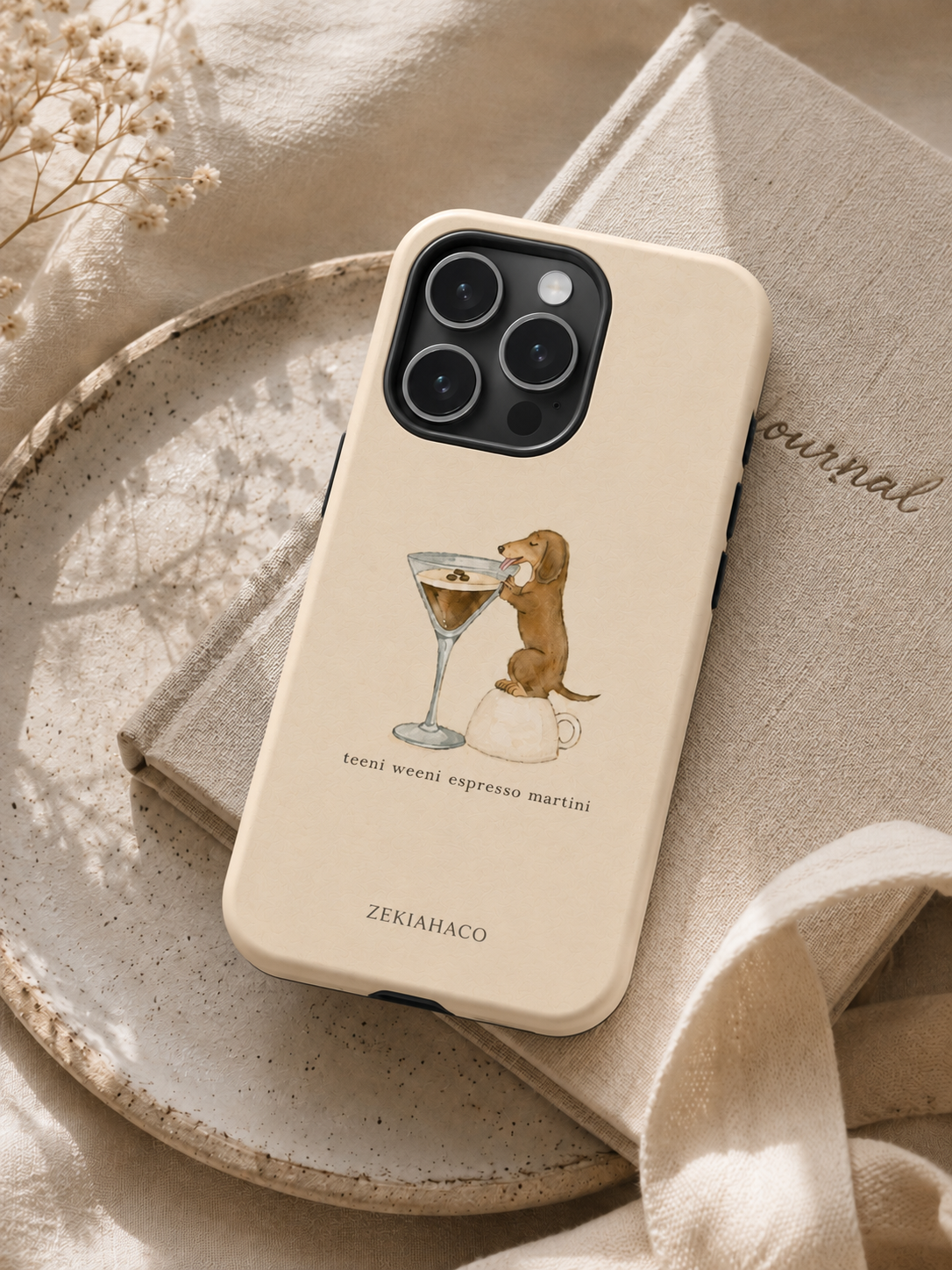Dachshund Espresso Martini Case