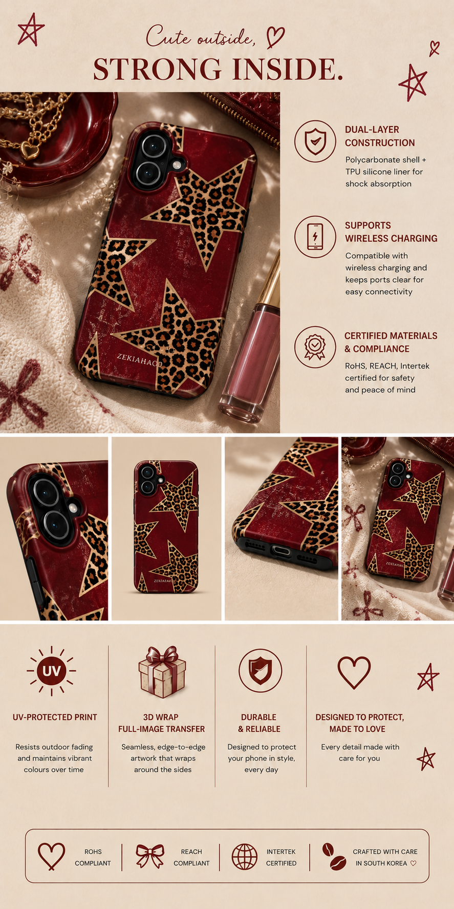 Leopard Star Pattern Case